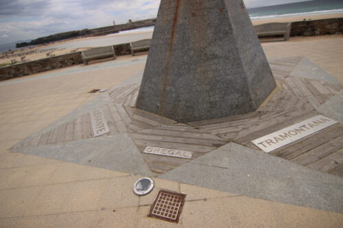 Monument wind direction in Tarifa