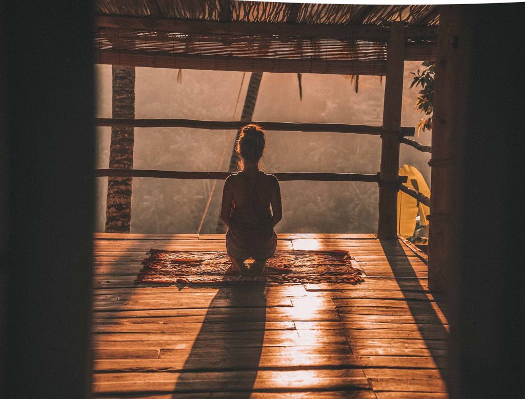 Yoga sunset