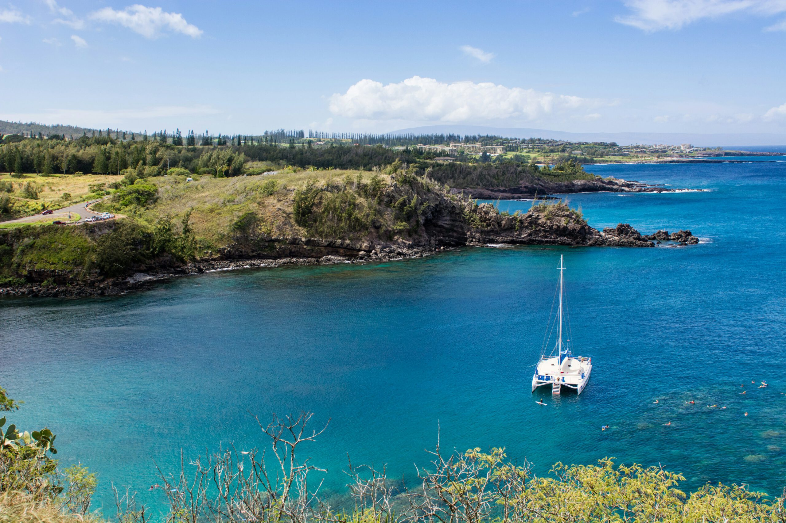 Catamaran charter landscape